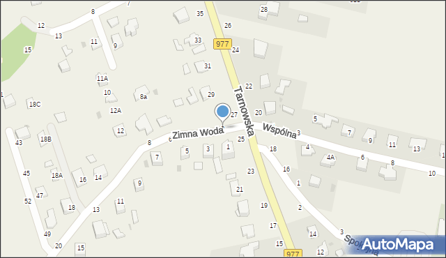 Tarnowiec, Zimna Woda, 2, mapa Tarnowiec
