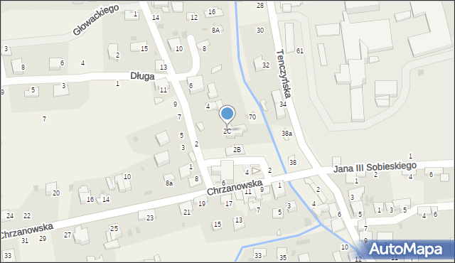 Tenczynek, Zielona, 2C, mapa Tenczynek