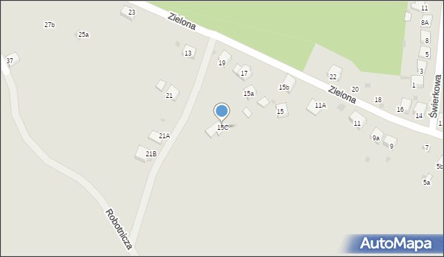 Trzebinia, Zielona, 15C, mapa Trzebinia