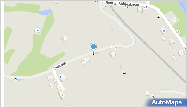 Tuchów, Ziołowa, 4, mapa Tuchów