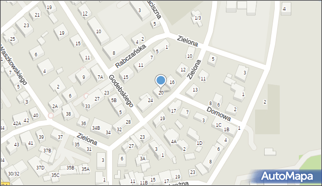 Warszawa, Zielona, 20, mapa Warszawy