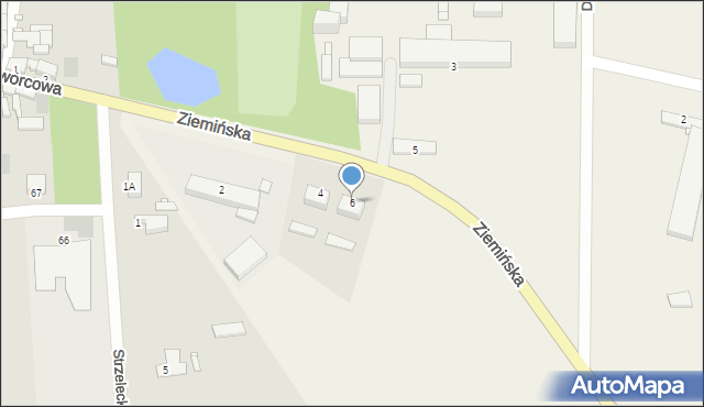 Wielichowo-Wieś, Ziemińska, 6, mapa Wielichowo-Wieś