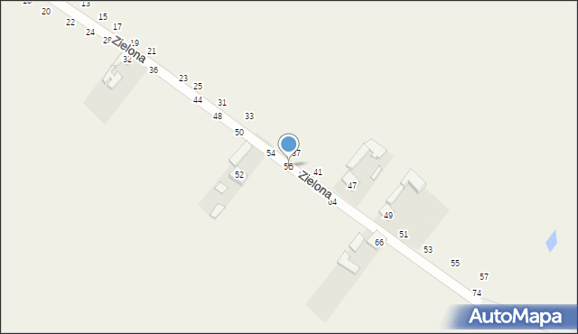 Wierzchlas, Zielona, 56, mapa Wierzchlas