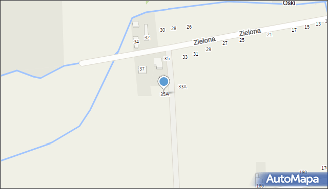 Wojsławice, Zielona, 35A, mapa Wojsławice