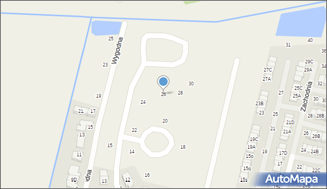 Wola Mrokowska, Zielone Ogrody, 26, mapa Wola Mrokowska