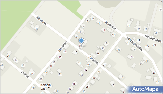 Zabrzeg, Zimowa, 12, mapa Zabrzeg