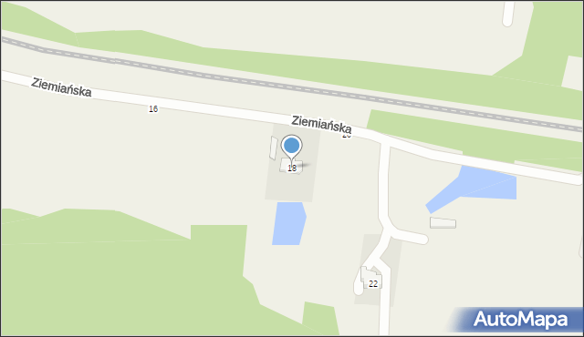 Zaścianki, Ziemiańska, 18, mapa Zaścianki