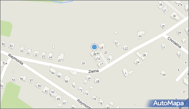 Zgorzelec, Zielna, 18, mapa Zgorzelec