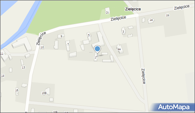 Zielęcice, Zielęcice, 4, mapa Zielęcice