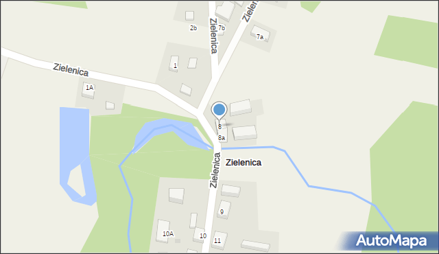 Zielenica, Zielenica, 8, mapa Zielenica