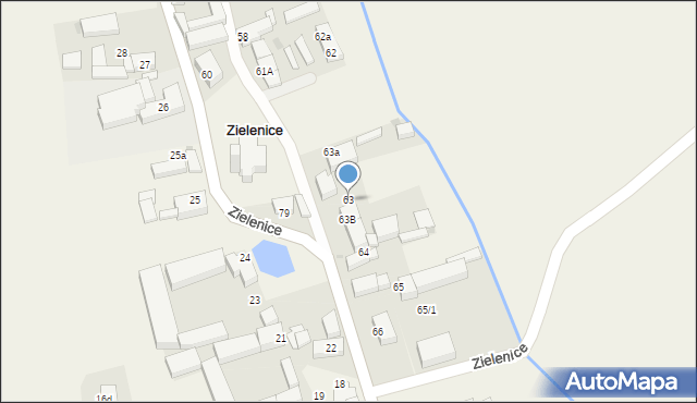 Zielenice, Zielenice, 63, mapa Zielenice