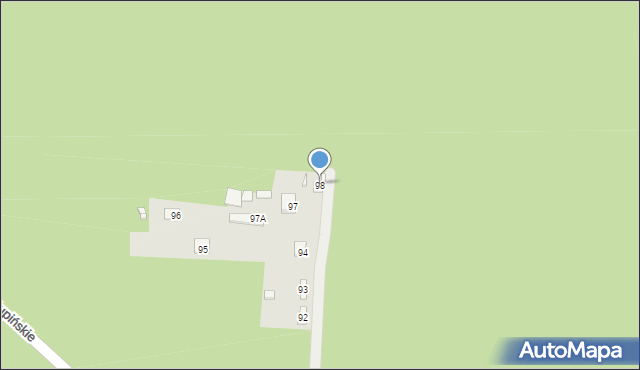Zieleniec, Zieleniec, 98, mapa Zieleniec