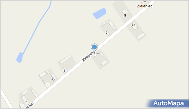 Zieleniec, Zieleniec, 4, mapa Zieleniec