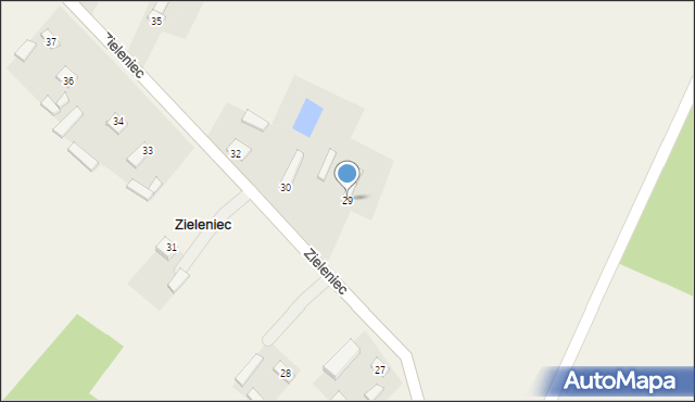 Zieleniec, Zieleniec, 29, mapa Zieleniec