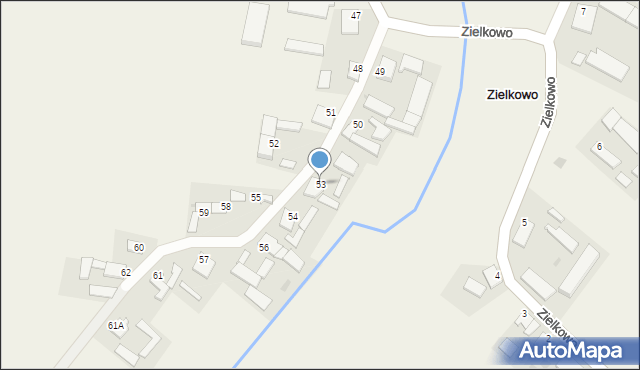 Zielkowo, Zielkowo, 53, mapa Zielkowo