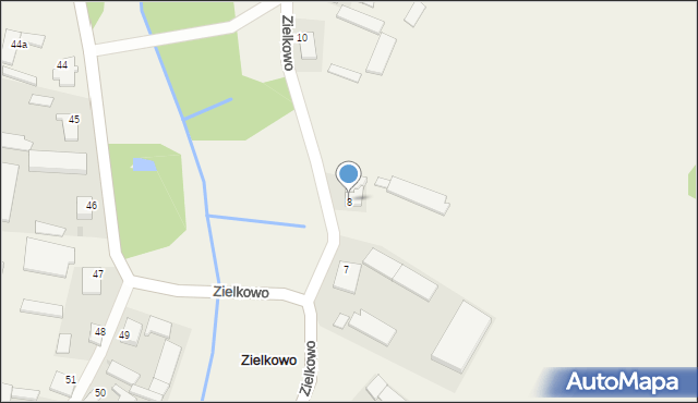 Zielkowo, Zielkowo, 8, mapa Zielkowo