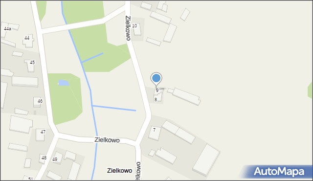 Zielkowo, Zielkowo, 9, mapa Zielkowo