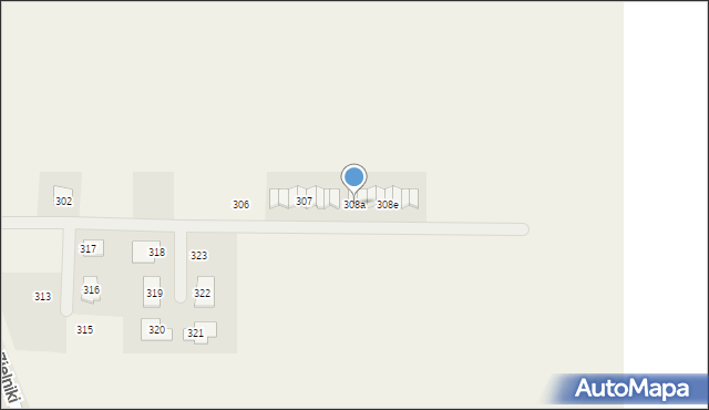 Zielniki, Zielniki, 308a, mapa Zielniki