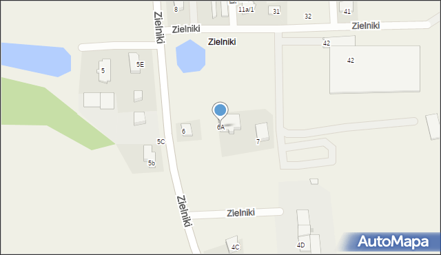 Zielniki, Zielniki, 6A, mapa Zielniki