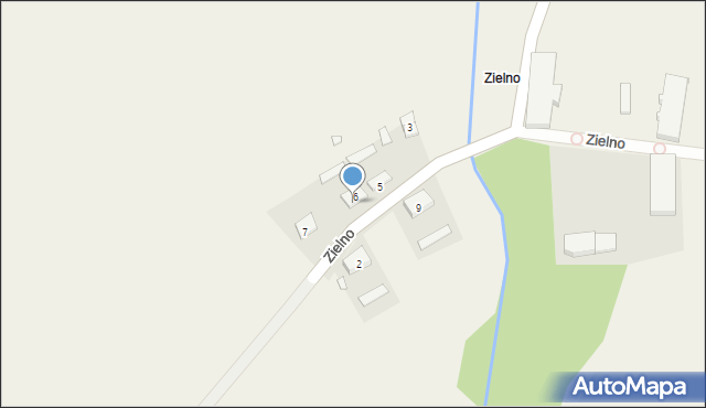 Zielno, Zielno, 6A, mapa Zielno