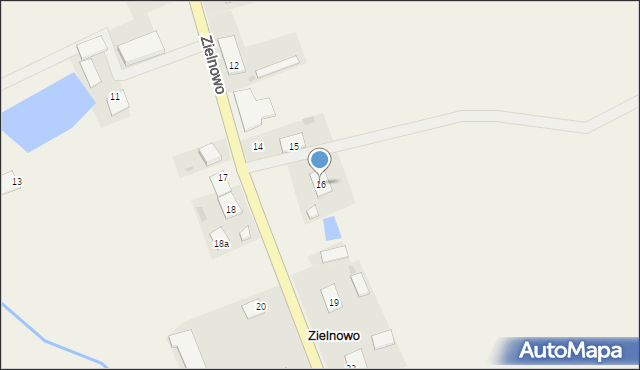 Zielnowo, Zielnowo, 16, mapa Zielnowo