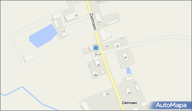 Zielnowo, Zielnowo, 17, mapa Zielnowo