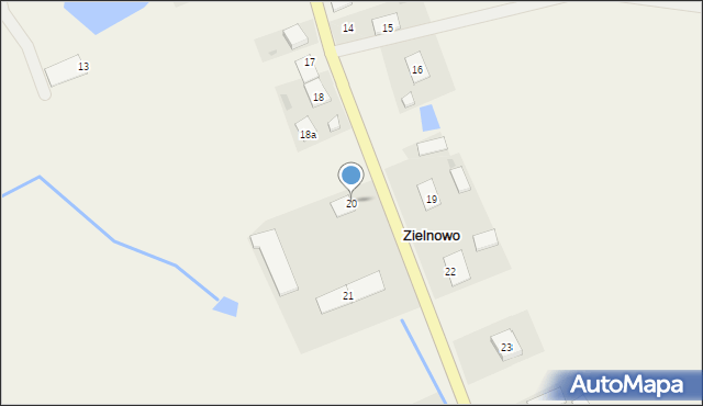 Zielnowo, Zielnowo, 20, mapa Zielnowo