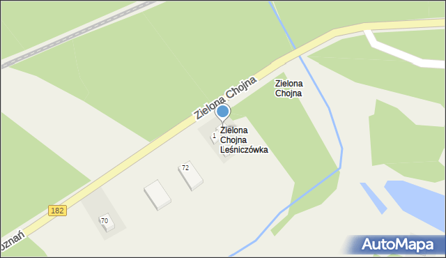 Zielona Chojna, Zielona Chojna, 2, mapa Zielona Chojna