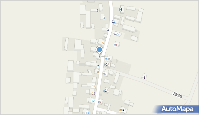 Zielona Wieś, Zielona Wieś, 6, mapa Zielona Wieś