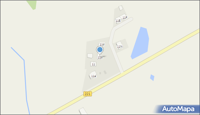 Zielona Wieś, Zielona Wieś, 11b, mapa Zielona Wieś