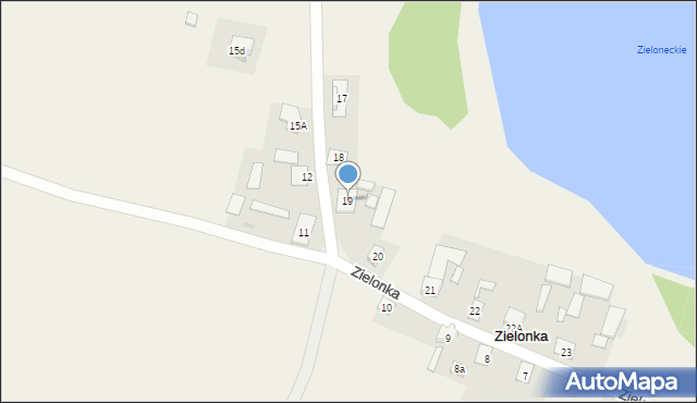 Zielonka, Zielonka, 19, mapa Zielonka