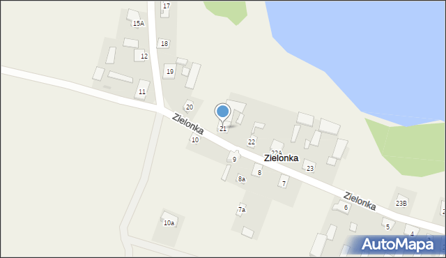 Zielonka, Zielonka, 21, mapa Zielonka