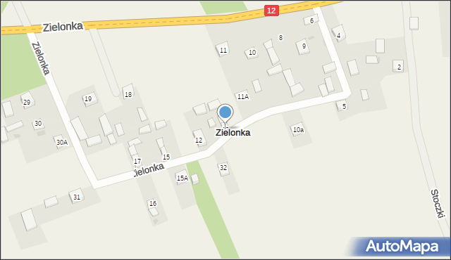 Zielonka, Zielonka, 13, mapa Zielonka