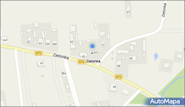 Zielonka, Zielonka, 46A, mapa Zielonka