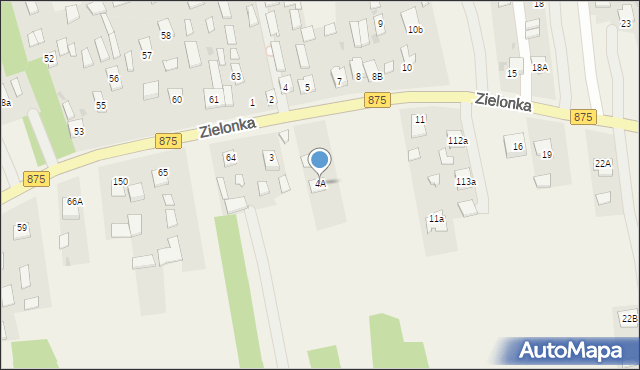 Zielonka, Zielonka, 4A, mapa Zielonka