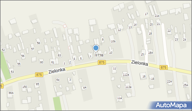 Zielonka, Zielonka, 8, mapa Zielonka