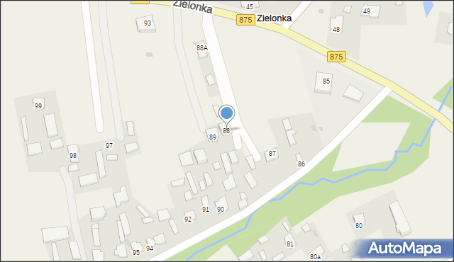 Zielonka, Zielonka, 88, mapa Zielonka