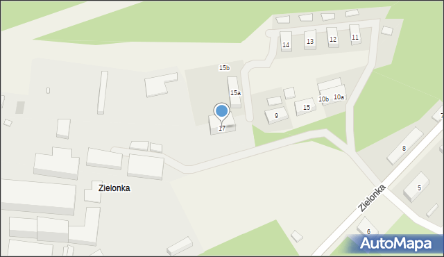 Zielonka, Zielonka, 17, mapa Zielonka