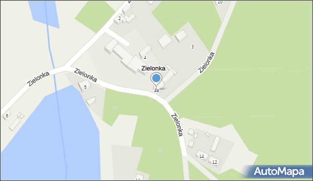 Zielonka, Zielonka, 4a, mapa Zielonka