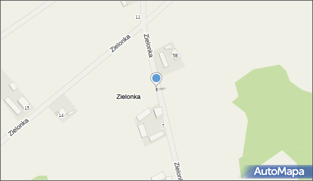 Zielonka, Zielonka, 8, mapa Zielonka