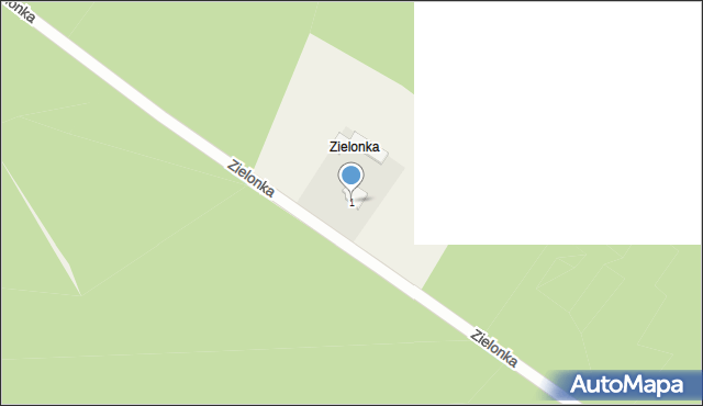 Zielonka, Zielonka, 1, mapa Zielonka