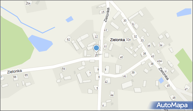 Zielonka, Zielonka, 10, mapa Zielonka