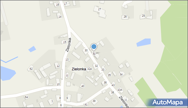 Zielonka, Zielonka, 31, mapa Zielonka