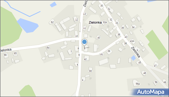 Zielonka, Zielonka, 9, mapa Zielonka