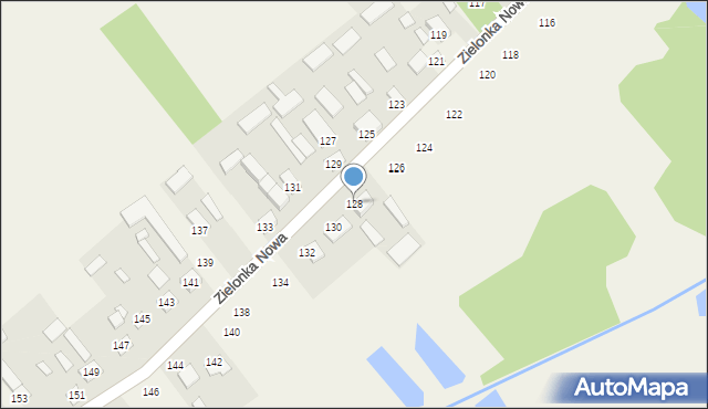Zielonka Nowa, Zielonka Nowa, 128, mapa Zielonka Nowa