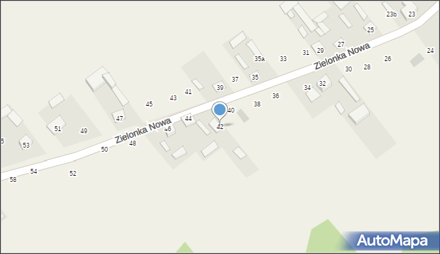 Zielonka Nowa, Zielonka Nowa, 42, mapa Zielonka Nowa
