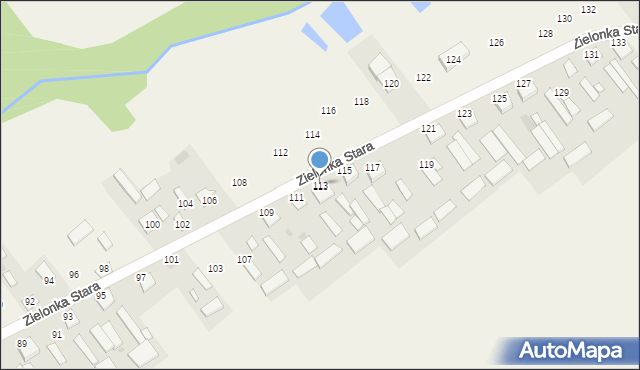 Zielonka Stara, Zielonka Stara, 113, mapa Zielonka Stara