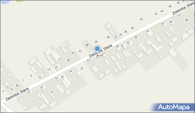 Zielonka Stara, Zielonka Stara, 25, mapa Zielonka Stara