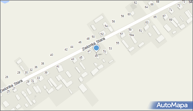 Zielonka Stara, Zielonka Stara, 49, mapa Zielonka Stara