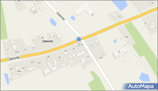 Zielonki, Zielonki, 12, mapa Zielonki